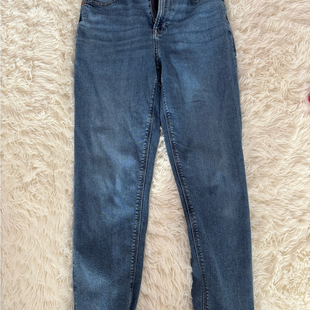 American Eagle Outfitters Women's Classic Blue Straight Leg Jeans